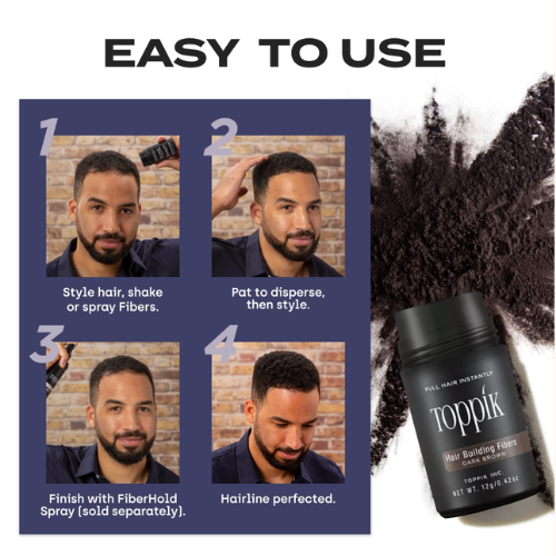 Untitled design (20) Toppik Hair Building Fibers Black 27.5g | Hair Concealer